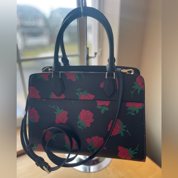 Kate Spade Madison Ross Toss Printed Rose Medium Satchel; NWOT - Picture 9 of 16